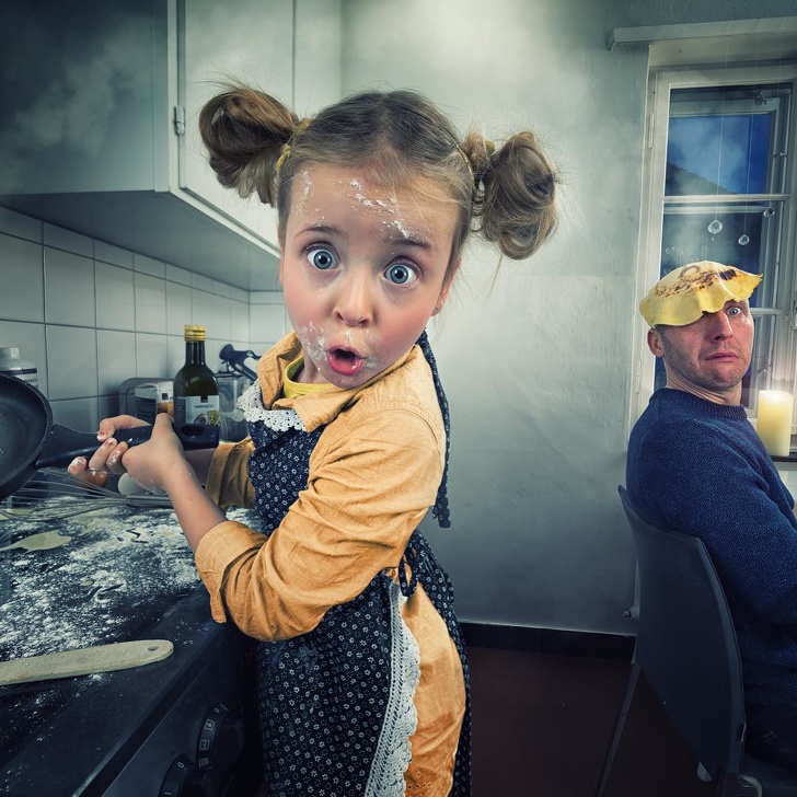 15 снимки от татко на три дъщери, който знае как да направите добра семейна фотосесия
